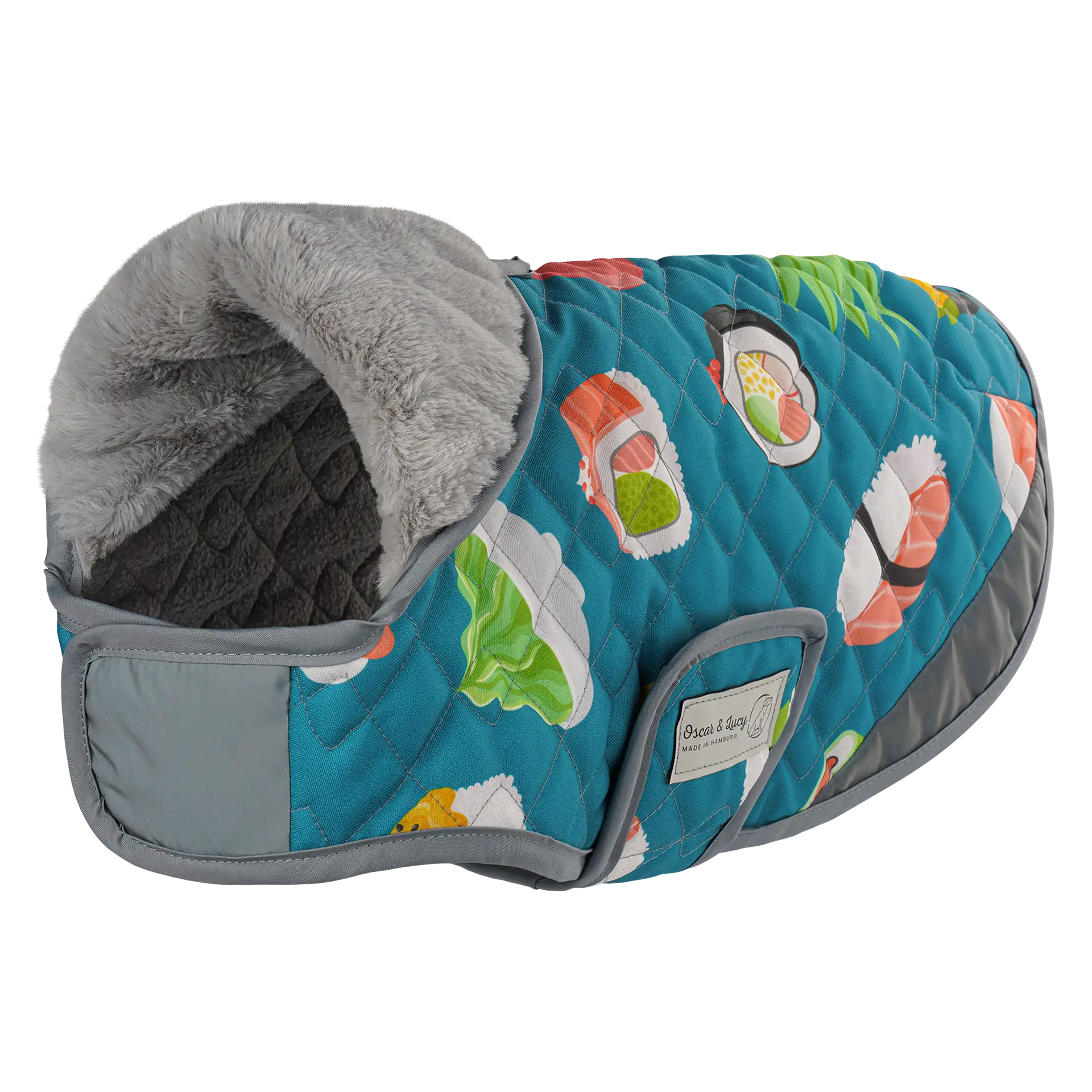 Hundemantel FINO - mit kuscheligem Innenfleece & Kunstfellkragen