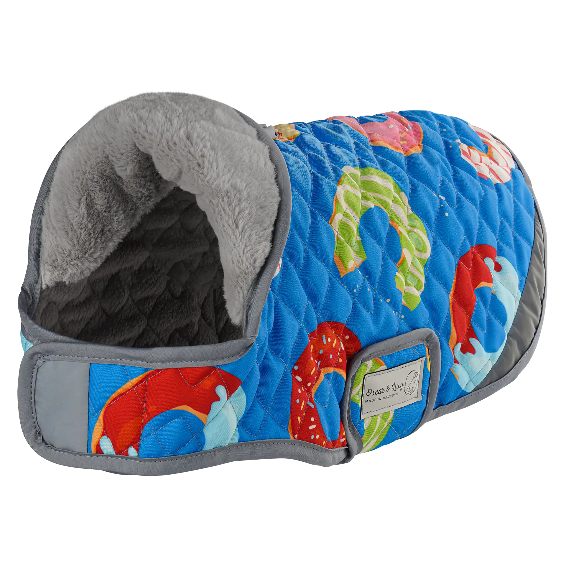 Hundemantel FINO - mit kuscheligem Innenfleece & Kunstfellkragen